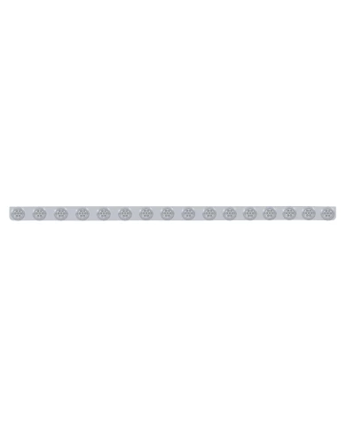 (BULK) S.S. 79.5" X 3.5" BUMPER LIGHT BRACKET W/ SIXTEEN 7 RED 2" REFLECTOR CLEARANCE/MARKER LIGHT W/ FLAT BEZEL - CLEAR LENS (BULK) S.S. 79.5" X 3.5" BUMPER LIGHT BRACKET W/ SIXTEEN 7 RED 2" REFLECTOR CLEARANCE/MARKER LIGHT W/ FLAT BEZEL - CLEAR LENS
