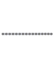 (BULK) S.S. 79.5" X 3.5" BUMPER LIGHT BRACKET W/ SIXTEEN 9 AMBER 2" REFLECTOR CLEARANCE/MARKER LIGHT W/ GROMMET - CLEAR LENS (BULK) S.S. 79.5" X 3.5" BUMPER LIGHT BRACKET W/ SIXTEEN 9 AMBER 2" REFLECTOR CLEARANCE/MARKER LIGHT W/ GROMMET - CLEAR LENS