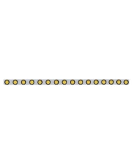 (BULK) S.S. 79.5" X 3.5" BUMPER LIGHT BRACKET W/ SIXTEEN 7 AMBER 2" REFLECTOR CLEARANCE/MARKER LIGHT W/ GROMMET - AMBER LENS (BULK) S.S. 79.5" X 3.5" BUMPER LIGHT BRACKET W/ SIXTEEN 7 AMBER 2" REFLECTOR CLEARANCE/MARKER LIGHT W/ GROMMET - AMBER LENS