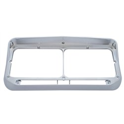 UP32350-Rectangular Dual Headlight Bezel With Visor - LED Cutout