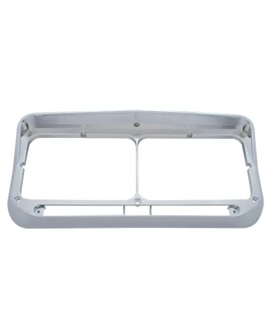 UP32350-Rectangular Dual Headlight Bezel With Visor - LED Cutout
