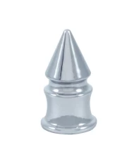 (4/CARD) CHROME SPIKE TIRE VALVE STEM COVERS