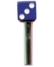 (2/CARD) BLUE DICE DOOR KNOB