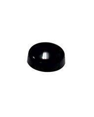 (BULK) BLACK PLASTIC SNAP-ON CAP - SIZE 10/12 SCREW