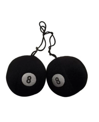(PACK) 3" ROUND FUZZY "8" BALLS (PACK) 3" ROUND FUZZY "8" BALLS