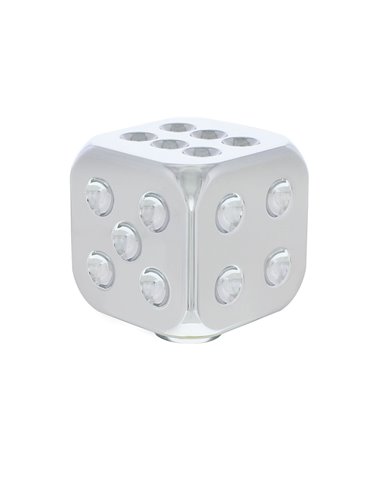 (CARD) CHROME DICE SHIFT KNOB (CARD) CHROME DICE SHIFT KNOB