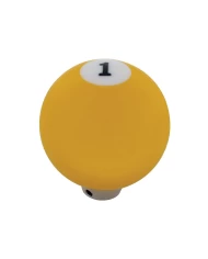 (CARD) YELLOW "1" BALL GEARSHIFT KNOB