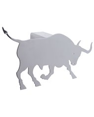 *CLOSEOUT* (CARD) STAINLESS STEEL BULL HITCH COVER - FACING RIGHT