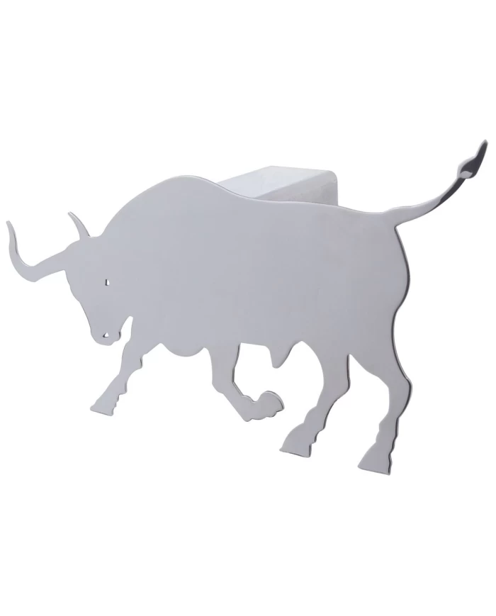 *CLOSEOUT* (CARD) STAINLESS STEEL BULL HITCH COVER - FACING LIFT