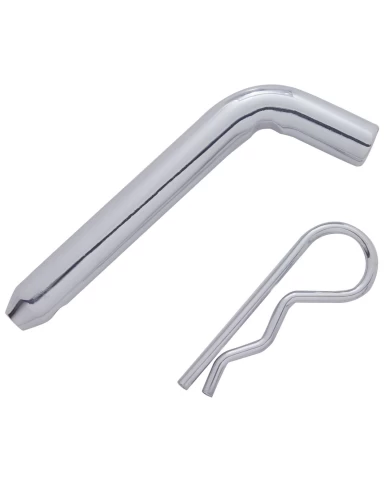 (CARD) CHROME HITCH PIN WITH CLIP (CARD) CHROME HITCH PIN WITH CLIP