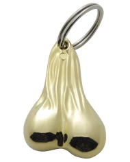 (CARD) GOLD DIE CAST SMALL BALLS NOVELTY KEY CHAIN