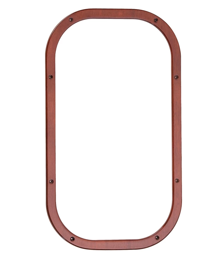 *CLOSEOUT* (BOX) HAND CRAFTED WOOD FREIGHTLINER CURVED INTERIOR VIEW WINDOW TRIM