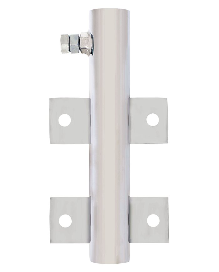 (CARD) WARNING FLAG HOLDER - CHROMER