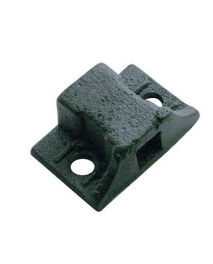 (BULK) BLACK STANDARD CAST MOUNT FOR 0.64" SQUARE SPRING STEEL ARM