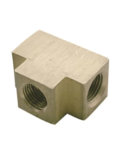 (BULK) AIR PRESSURE BRASS FITTING - 1/8" FULL FEMALE PIPE TEE (BULK) AIR PRESSURE BRASS FITTING - 1/8" FULL FEMALE PIPE TEE