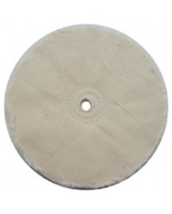 (CARD) 6" WHITE OPEN MUSLIN BUFF - 18 PLY. & 3/8" ARBOR (CARD) 6" WHITE OPEN MUSLIN BUFF - 18 PLY. & 3/8" ARBOR