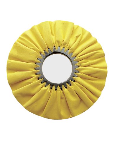 (CARD) 10" YELLOW TREATED AIRWAY BUFF - 16 PLY, 3" ARBOR (CARD) 10" YELLOW TREATED AIRWAY BUFF - 16 PLY, 3" ARBOR
