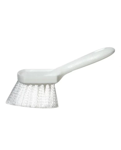 (BULK) 4" WHITE SCRUB BRUSH W/HANDLE (BULK) 4" WHITE SCRUB BRUSH W/HANDLE