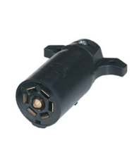 (BULK) ROUND 7 WAY PLUG CONNECTOR - FLAT PIN