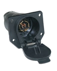 (BULK) ROUND 7 WAY SOCKET CONNECTOR - FLAT PIN