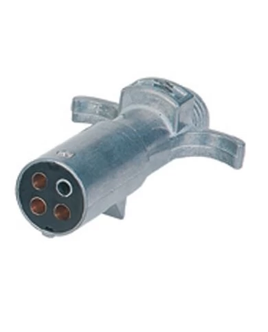 (BULK) ROUND 4 WAY PLUG CONNECTOR - SPLIT PIN (BULK) ROUND 4 WAY PLUG CONNECTOR - SPLIT PIN