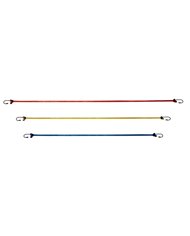 (6/JAR) 18" (2), 24" (2), 30" (2) BUNGEE CORD WITH COATED STEEL HOOK