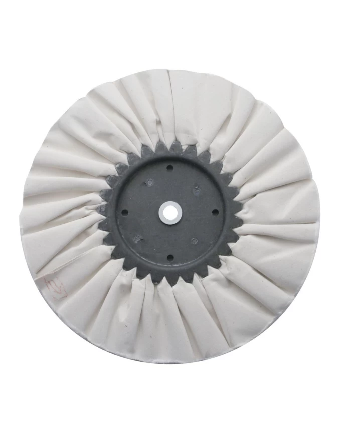 (CARD) 6" WHITE TREATED AIRWAY BUFF - 12 PLY, 3/4" ARBOR