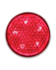 (BULK) 5 RED LED STUD MOUNTING AUXILIARY/UTILITY LIGHT - RED LENS