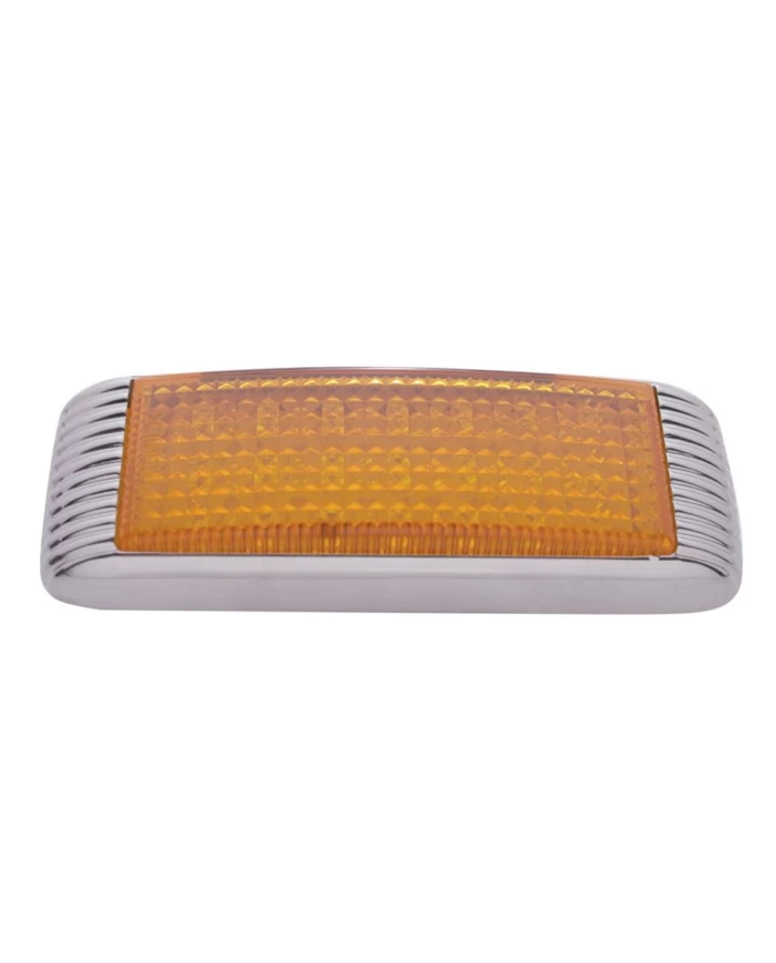 (CARD) 21 AMBER LED FLUSH MOUNT S/T/T & P/T/C LIGHT WITH BEZEL - AMBER LENS (CARD) 21 AMBER LED FLUSH MOUNT S/T/T & P/T/C LIGHT WITH BEZEL - AMBER LENS