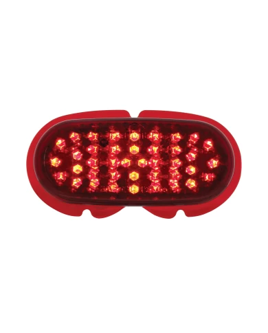 1942-48 FORD PASSENGER CAR LED TAIL LIGHT LENS, RED LENS WITH RED LED 1942-48 FORD PASSENGER CAR LED TAIL LIGHT LENS, RED LENS WITH RED LED