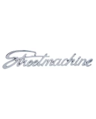 (CARD) CHROME SCRIPT EMBLEM W/ STUD - STREET MACHINE