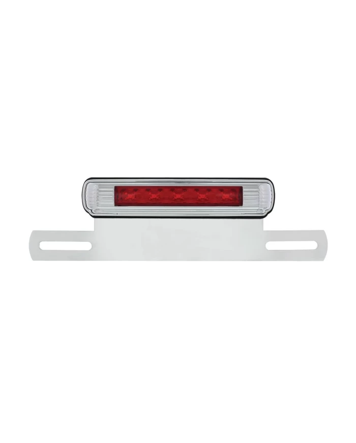 (CARD) CHROME LICENSE PLATE BRACKET WITH LED 3RD BRAKE LIGHT AND LICENSE PLATE LIGHT