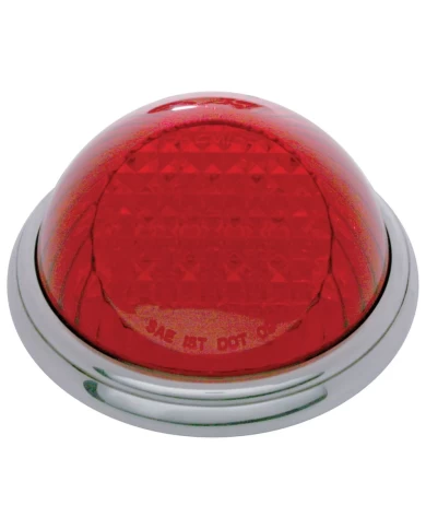(BULK) 22 RED LED VINTAGE ROUND S/T/T LIGHT - FLUSH MOUNT (BULK) 22 RED LED VINTAGE ROUND S/T/T LIGHT - FLUSH MOUNT
