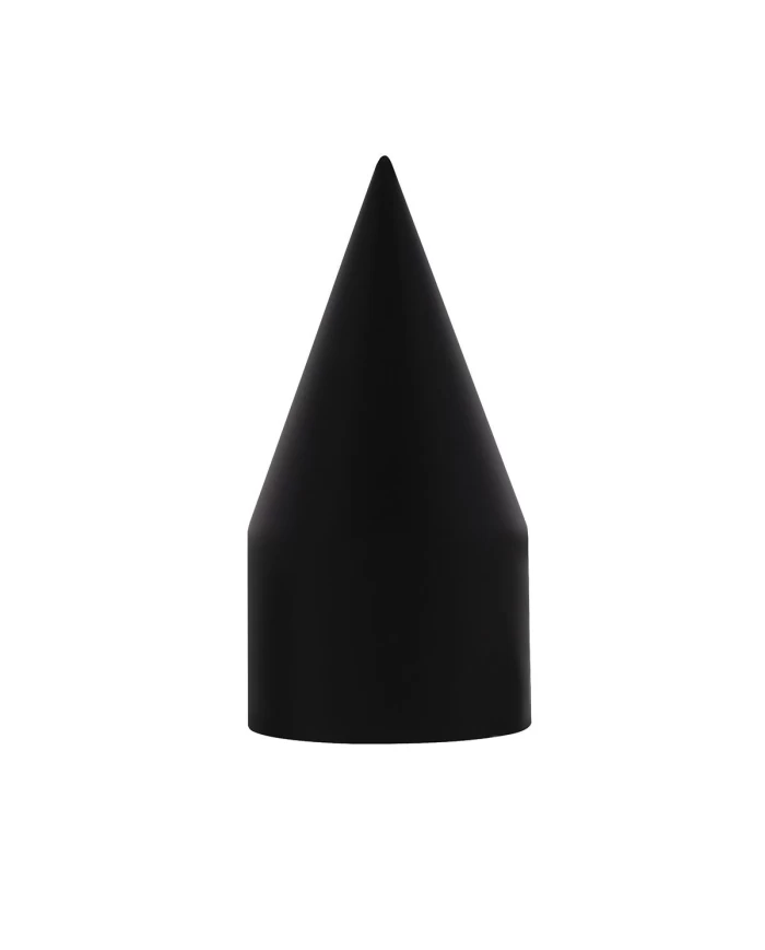 (BULK) BLACK 33mm x 4 1/8" X-POINTED THREAD-ON NUT COVER W/ FLANGE (BULK) BLACK 33mm x 4 1/8" X-POINTED THREAD-ON NUT COVER W/ FLANGE