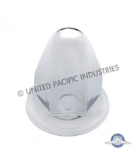 (10/PACK) 33mm CHROME BULLET LUG NUT COVER W/ FLANGE (10/PACK) 33mm CHROME BULLET LUG NUT COVER W/ FLANGE