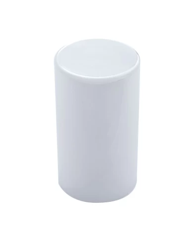 (BULK) 33mm CHROME PLASTIC CYLINDER THREAD-ON NUT COVER