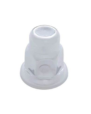 (BULK) CHROME ECONOMY 33mm x 2" TALL NUT COVER W/ FLANGE (BULK) CHROME ECONOMY 33mm x 2" TALL NUT COVER W/ FLANGE