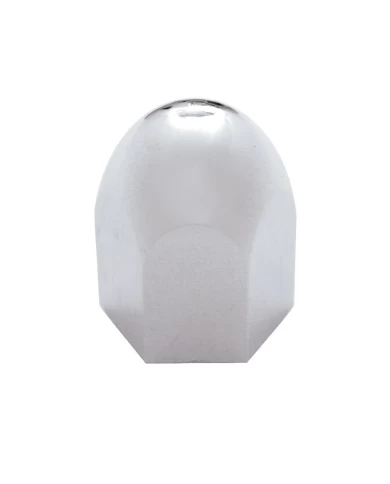 (20/PACK) CHROME PLASTIC 1 1/2" x 2 1/4" STANDARD PUSH-ON BULLET NUT COVER