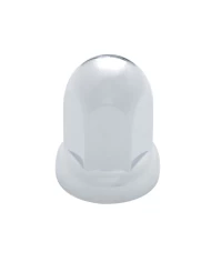 (BULK) CHROME 33mm x 2 7/16" PLASTIC STANDARD PUSH-ON NUT COVER W/ FLANGE (BULK) CHROME 33mm x 2 7/16" PLASTIC STANDARD PUSH-ON NUT COVER W/ FLANGE