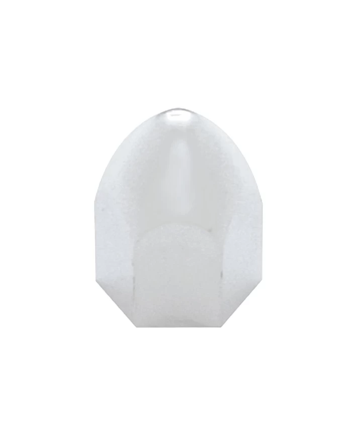(BULK) CHROME PLASTIC 1" x 1 5/8" BULLET PUSH-ON NUT COVER (BULK) CHROME PLASTIC 1" x 1 5/8" BULLET PUSH-ON NUT COVER