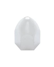 (BULK) CHROME PLASTIC 1" x 1 5/8" BULLET PUSH-ON NUT COVER (BULK) CHROME PLASTIC 1" x 1 5/8" BULLET PUSH-ON NUT COVER