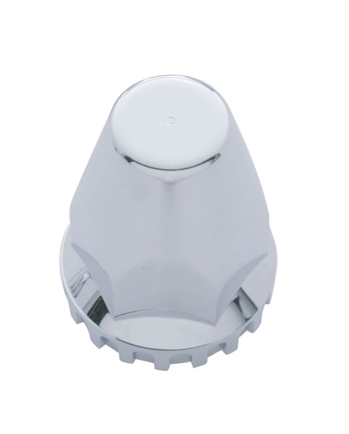 (BULK) 33mm CHROME PLASTIC THREAD-ON NUT COVER WITH FLANGE (BULK) 33mm CHROME PLASTIC THREAD-ON NUT COVER WITH FLANGE