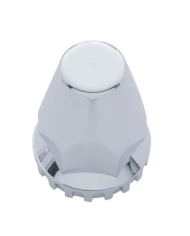 (BULK) 33mm CHROME PLASTIC THREAD-ON NUT COVER WITH FLANGE (BULK) 33mm CHROME PLASTIC THREAD-ON NUT COVER WITH FLANGE