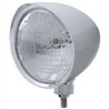 UP32515-Chrome "Chopper" Headlight With Smooth Visor 6014 Bulb