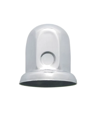 (20/TRAY) STAINLESS STEEL 33mm x 2 1/8" STANDARD NUT COVER W/ FLANGE