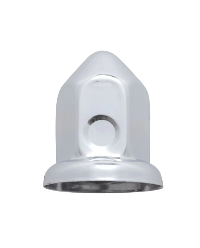 (10/PACK) STAINLESS STEEL 33mm x 2 3/8" POINTED NUT COVER W/ FLANGE (10/PACK) STAINLESS STEEL 33mm x 2 3/8" POINTED NUT COVER W/ FLANGE