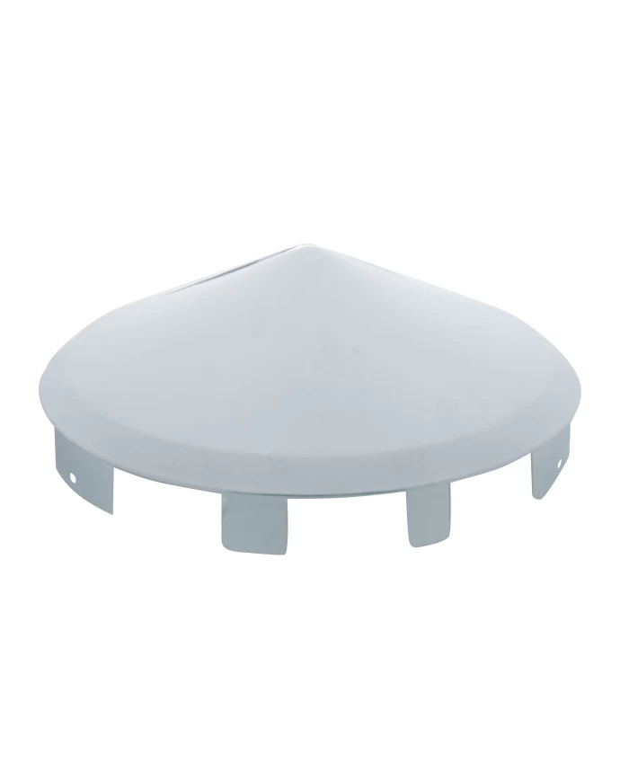 (BULK) CHROME UNIVERSAL POINTED FRONT HUB CAP - 1" LIP