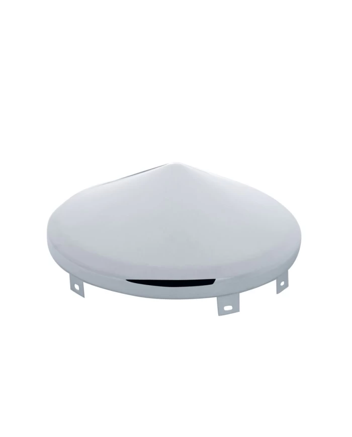 (BULK) CHROME UNIVERSAL POINTED FRONT HUB CAP - 7/16" LIP