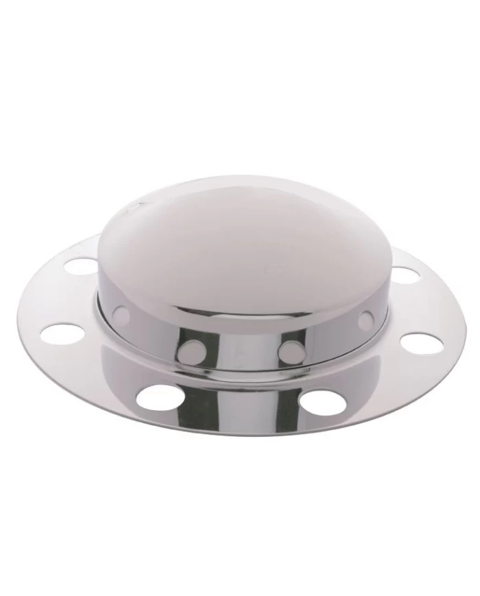 (BULK) CHROME FRONT 2PC. AXLE COVER - 8 HOLES UNI-MOUNT (BULK) CHROME FRONT 2PC. AXLE COVER - 8 HOLES UNI-MOUNT