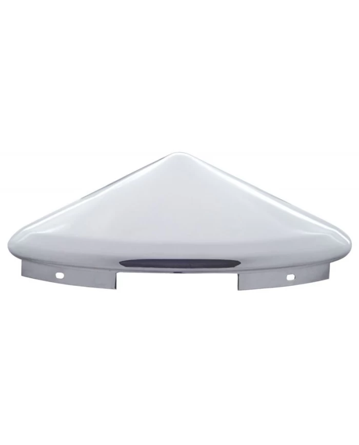 (BULK) CHROME 1" LIP 5 EVEN NOTCH FRONT POINTED HUB CAP (BULK) CHROME 1" LIP 5 EVEN NOTCH FRONT POINTED HUB CAP